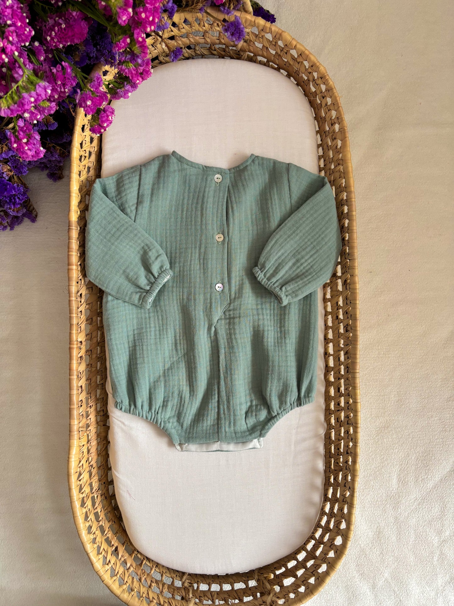 Pelele Muselina Verde