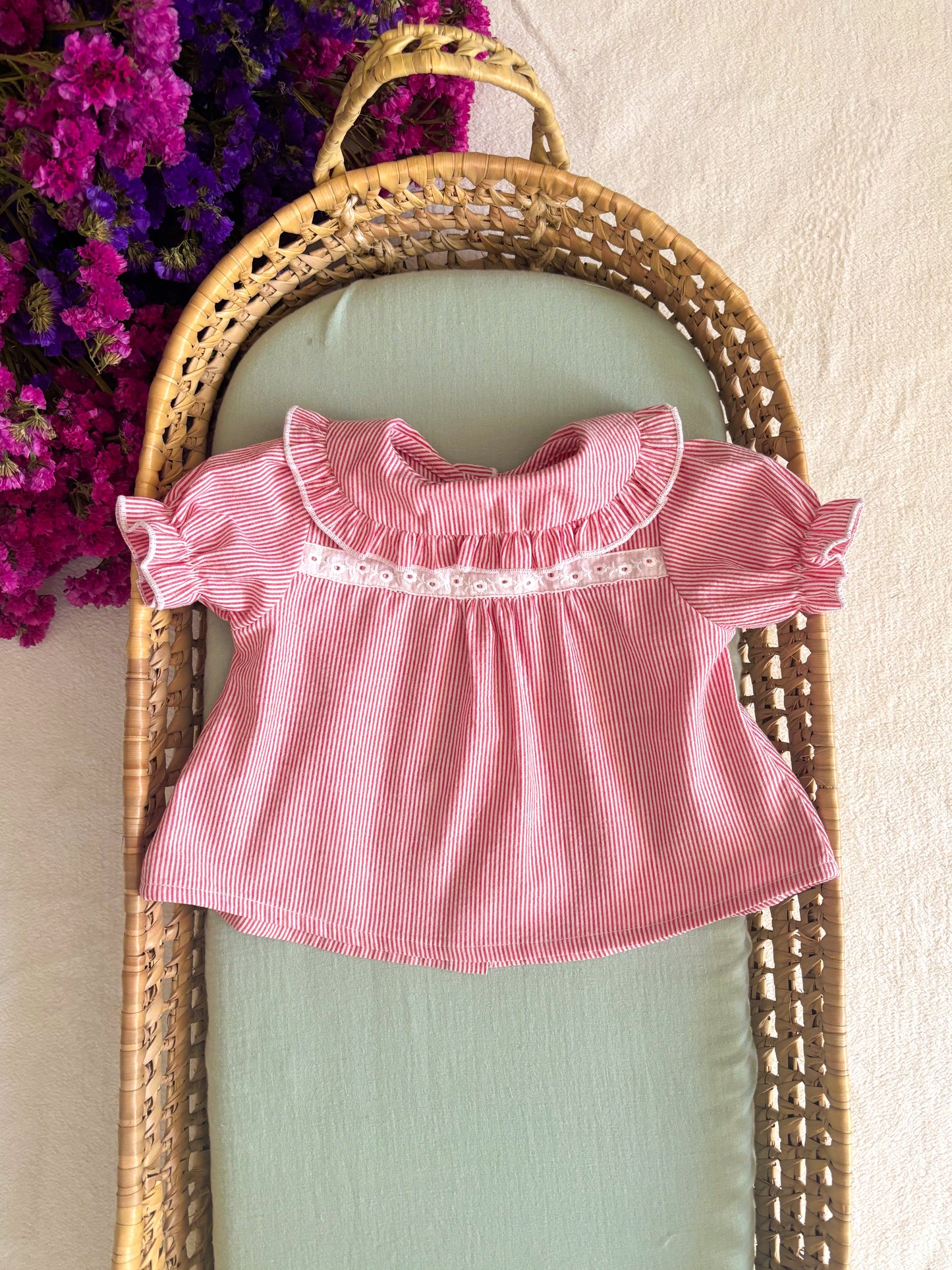 Blusa Rayas Rojas