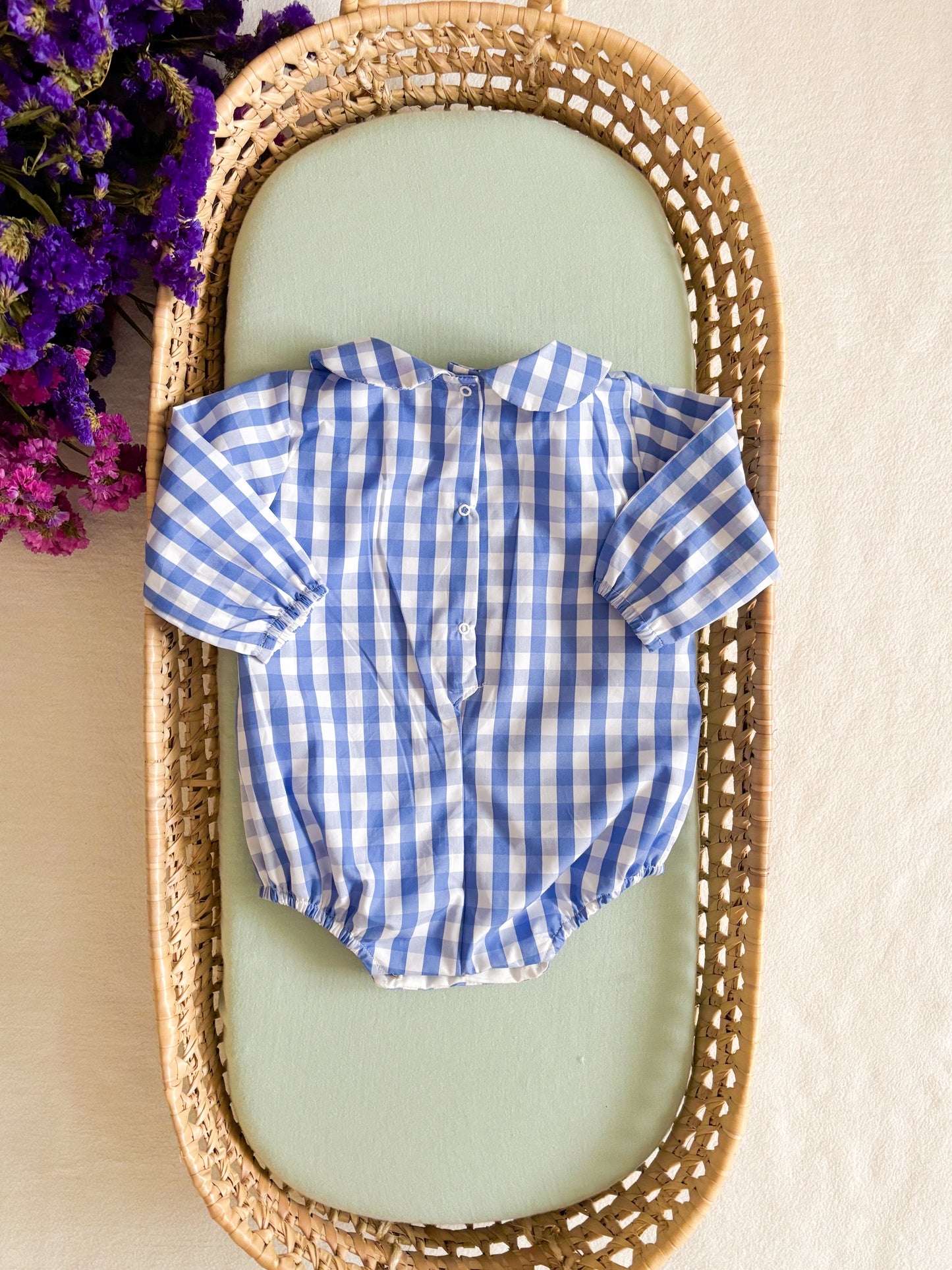 Fofo Vichy Azul e Branco