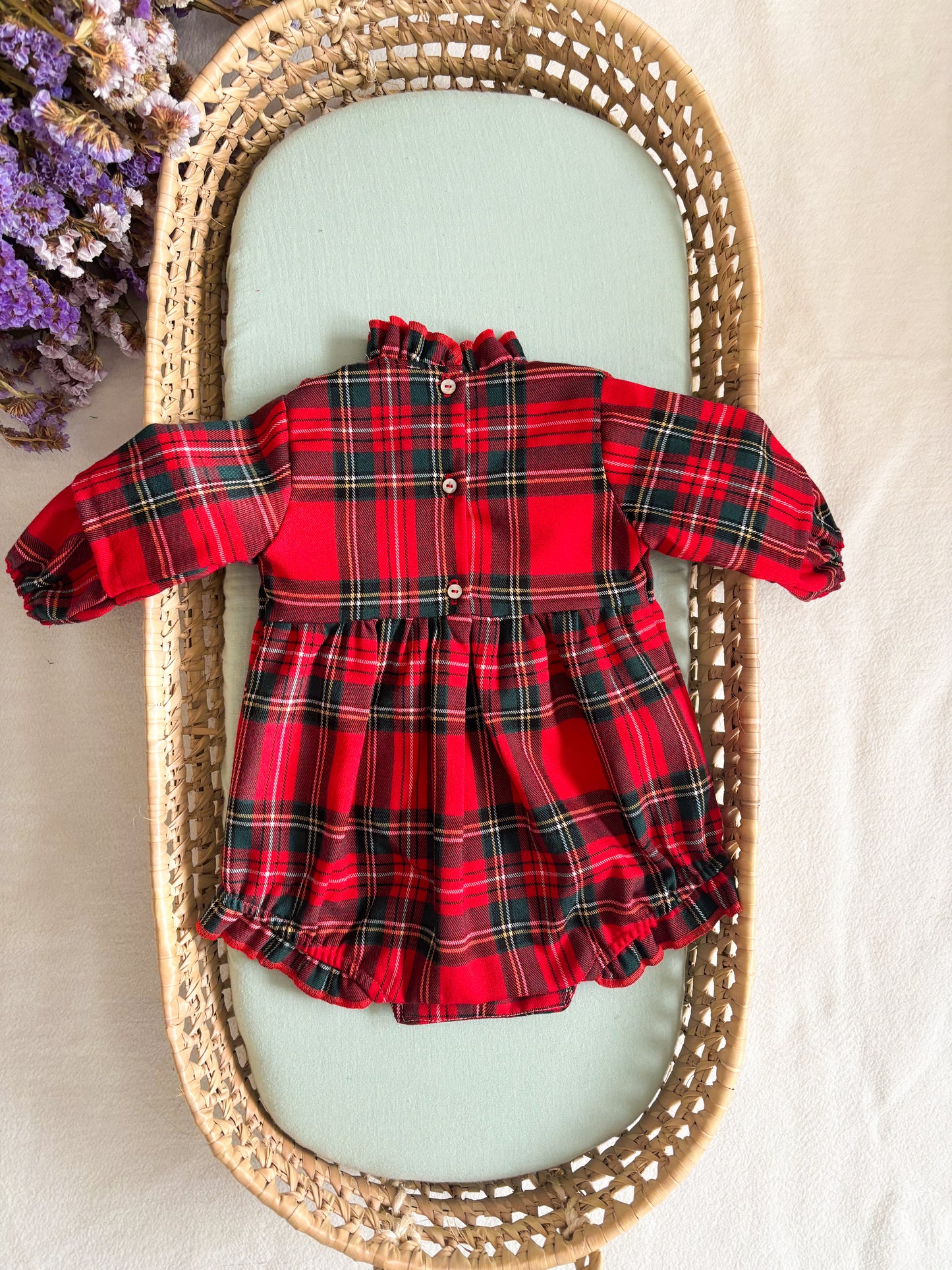 Red Tartan Romper