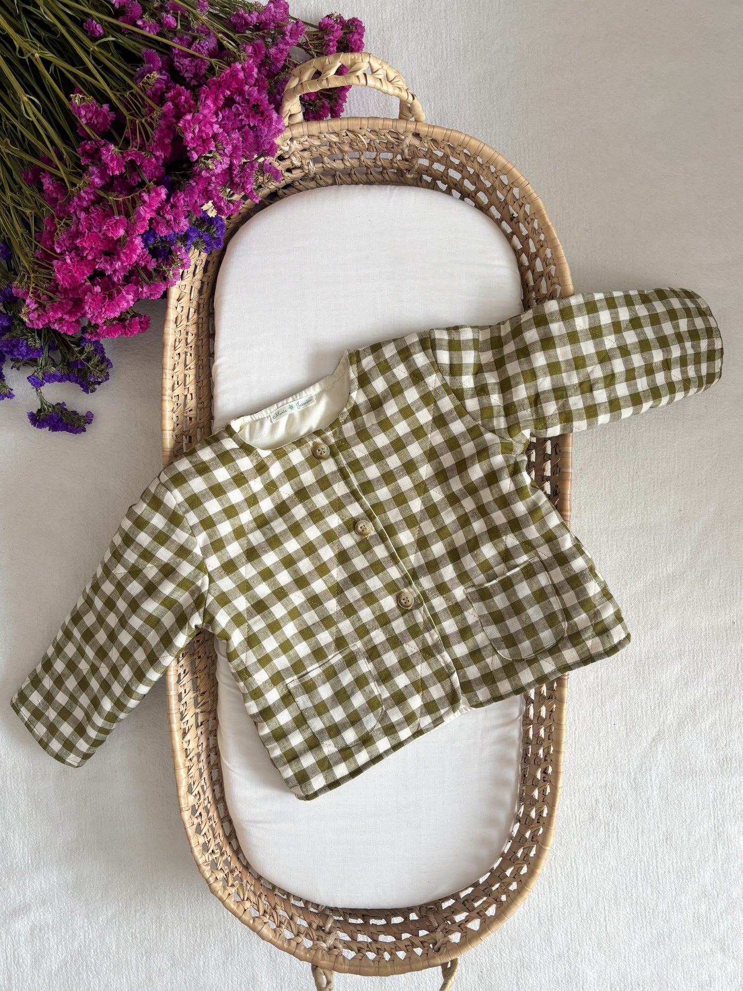 Casaco Matelassê Vichy Verde