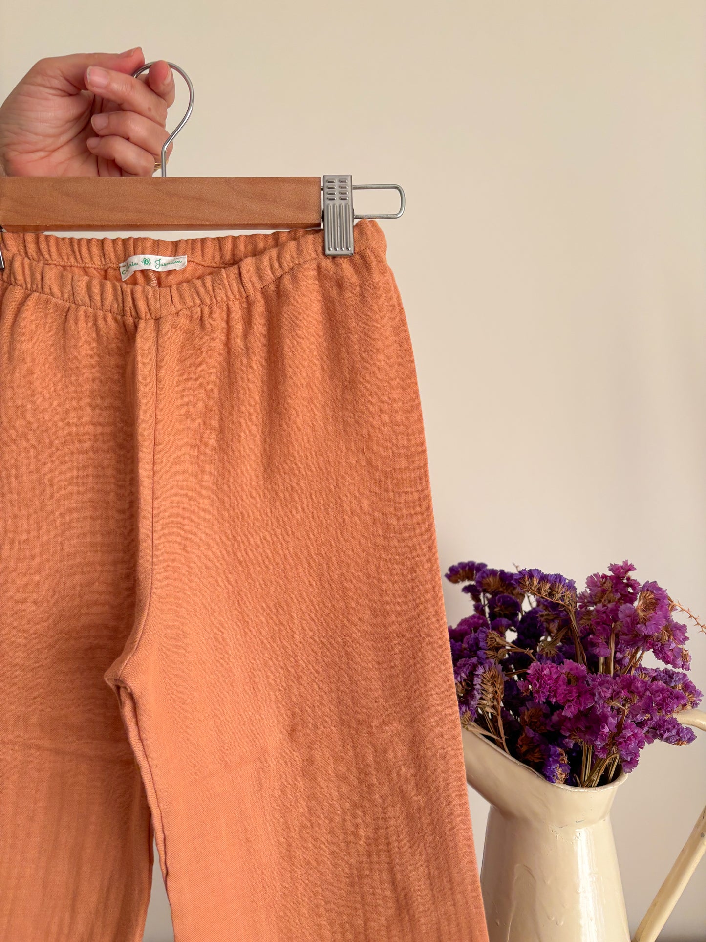 Pijama Musselina Terracota Florido