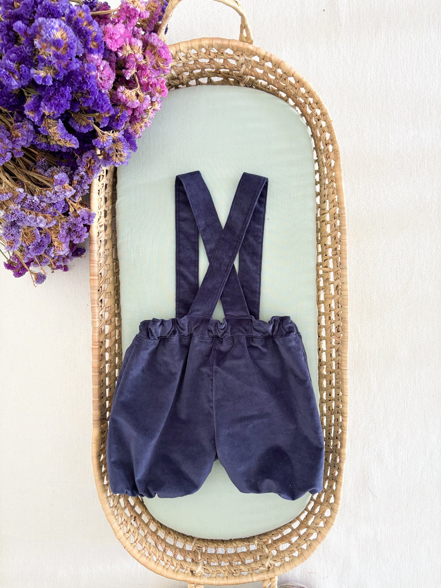 Bloomer Bombazina Aveludada Azul Marinho