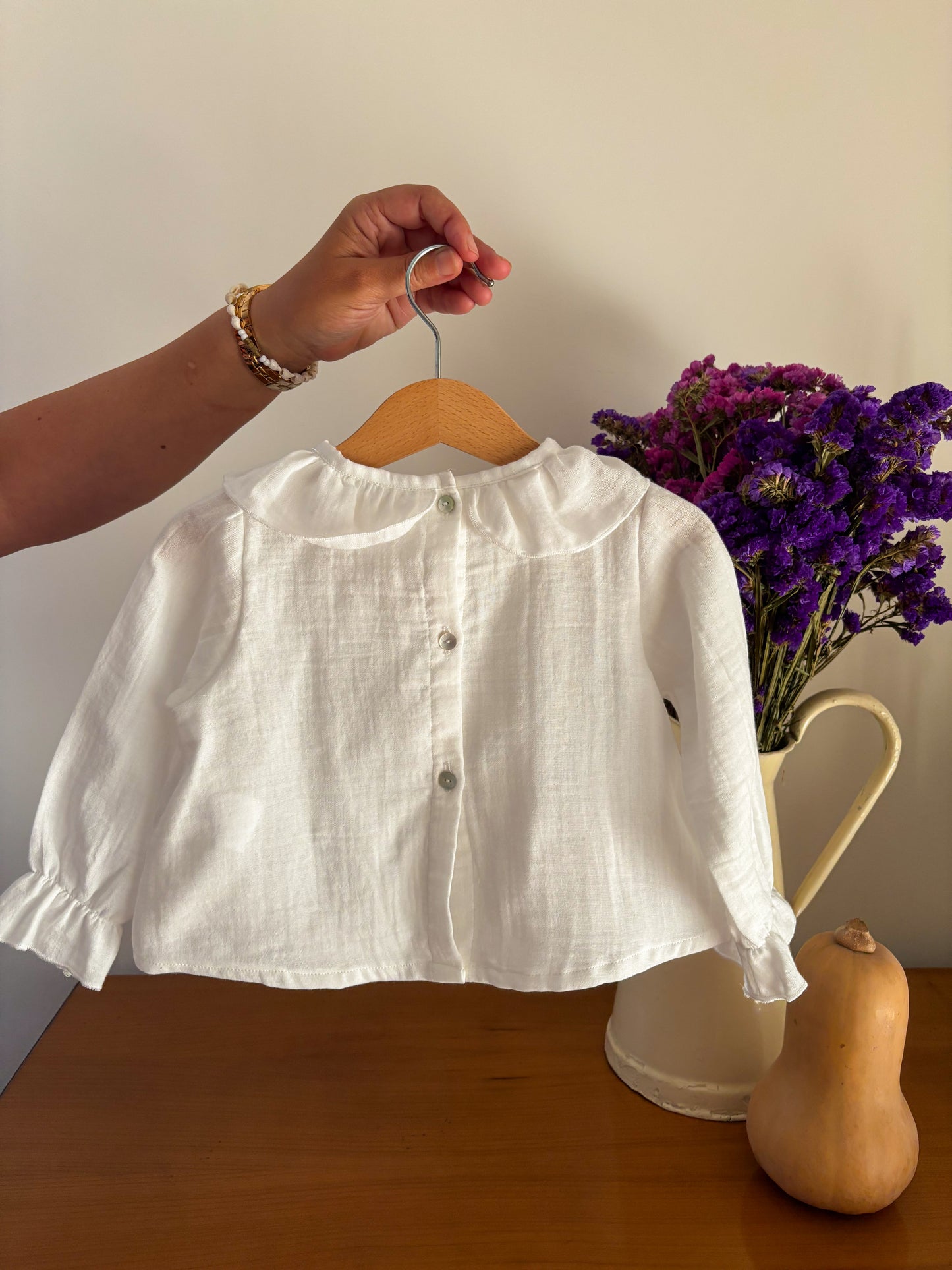 Blusa Musselina Branca