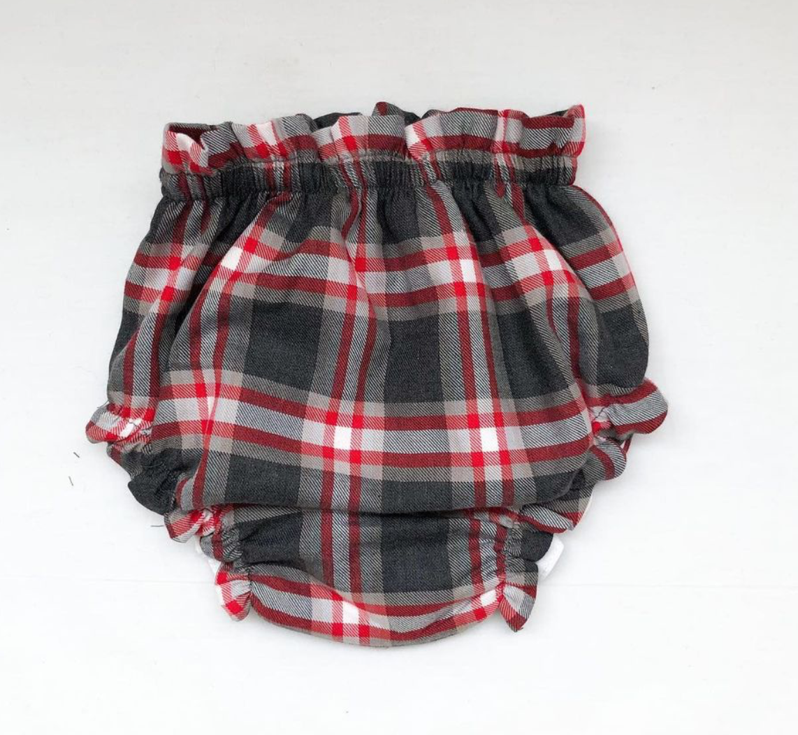 Tapa Fraldas Cinza e Vermelho