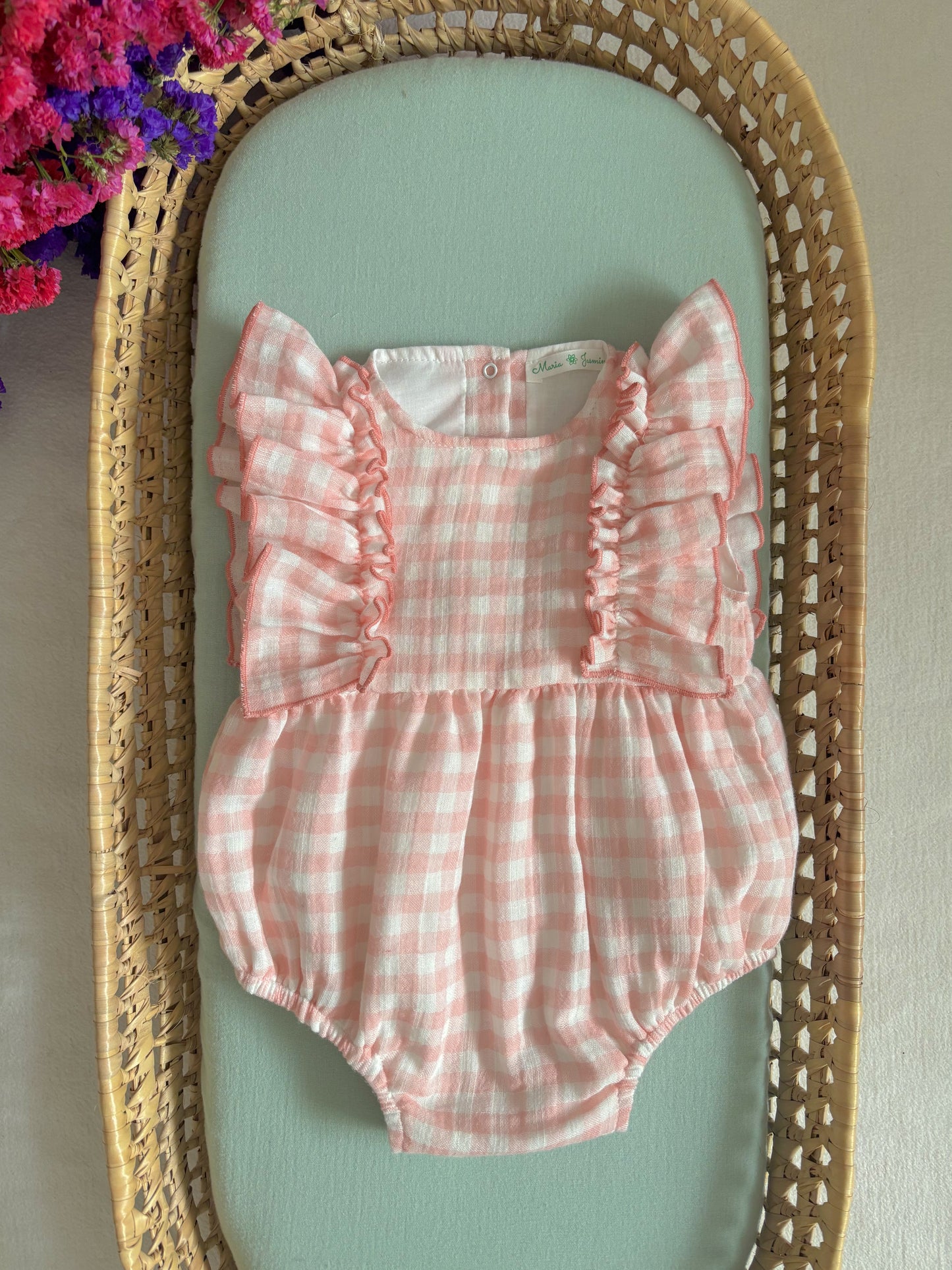 Fofo Musselina Vichy Rosa