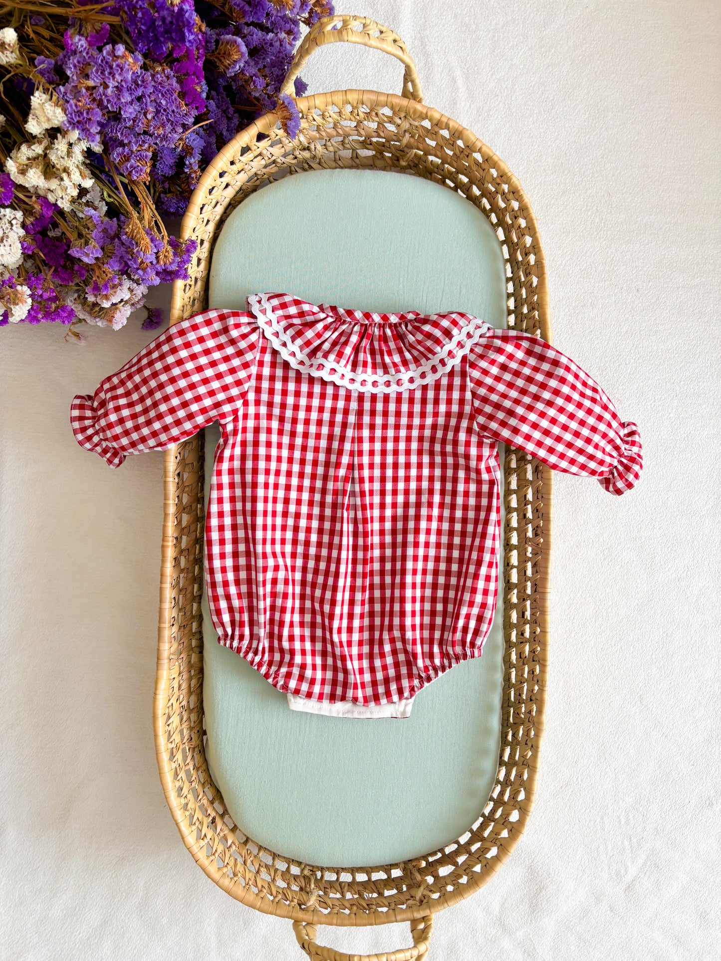 Fofo Vichy Vermelho Espiguilha