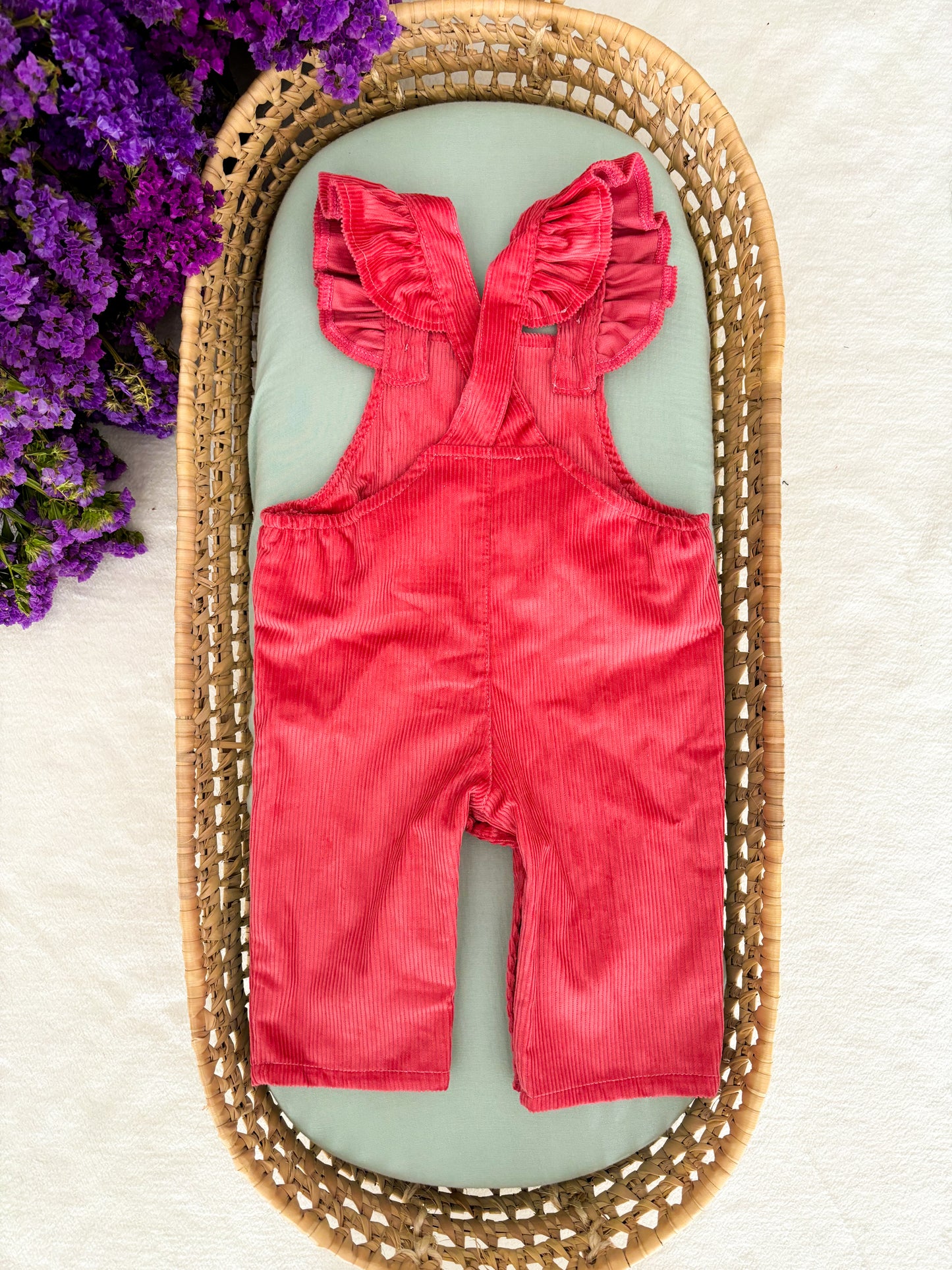 Pink Corduroy Dungarees