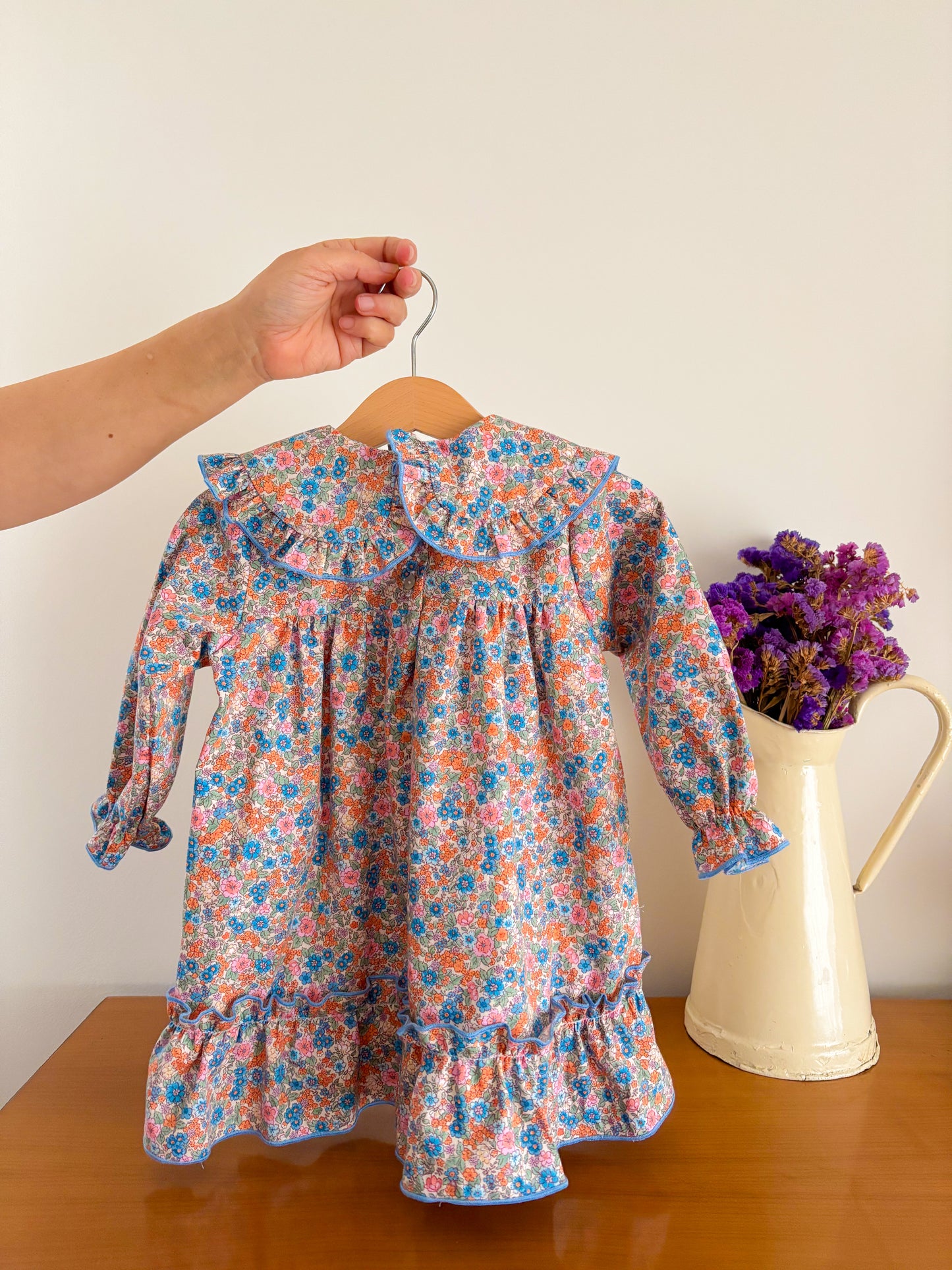 Vestido Florido Gola Boneca