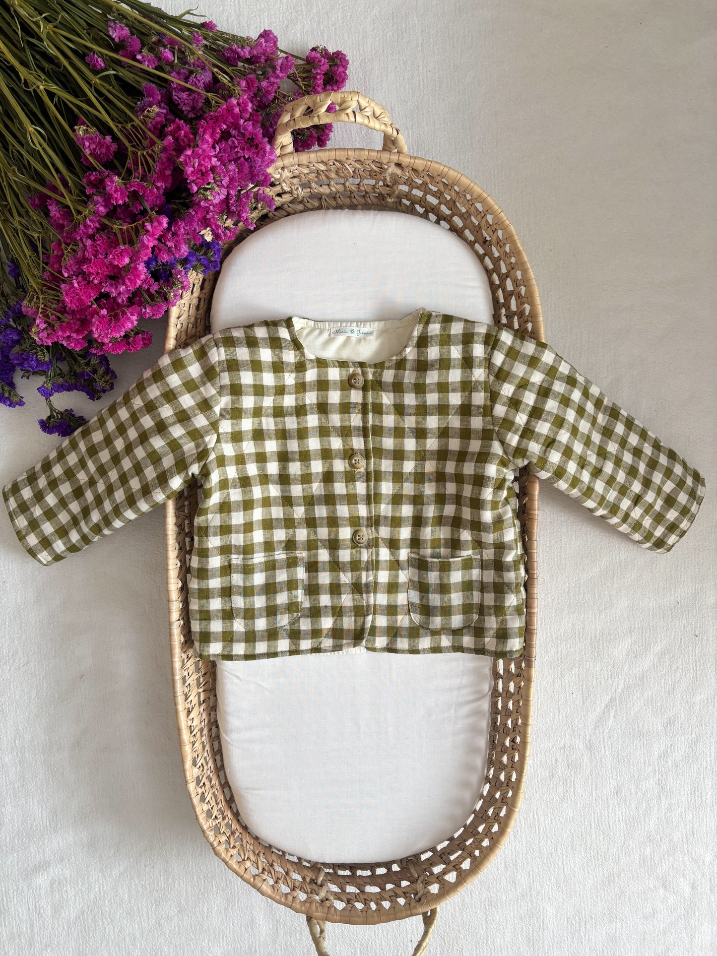 Casaco Matelassê Vichy Verde