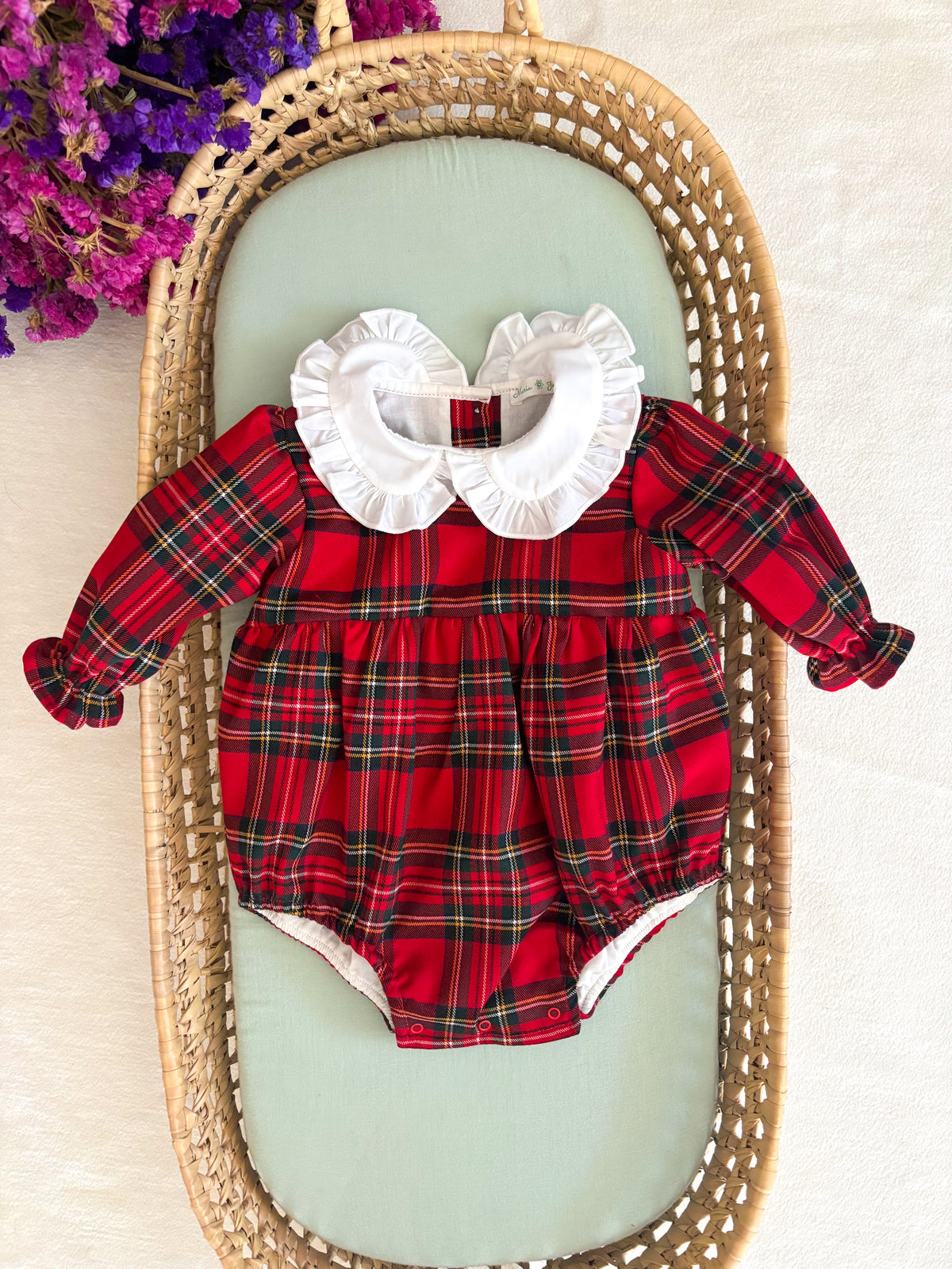 Fofo Xadrez Tartan Vermelho Gola Boneca - Natal