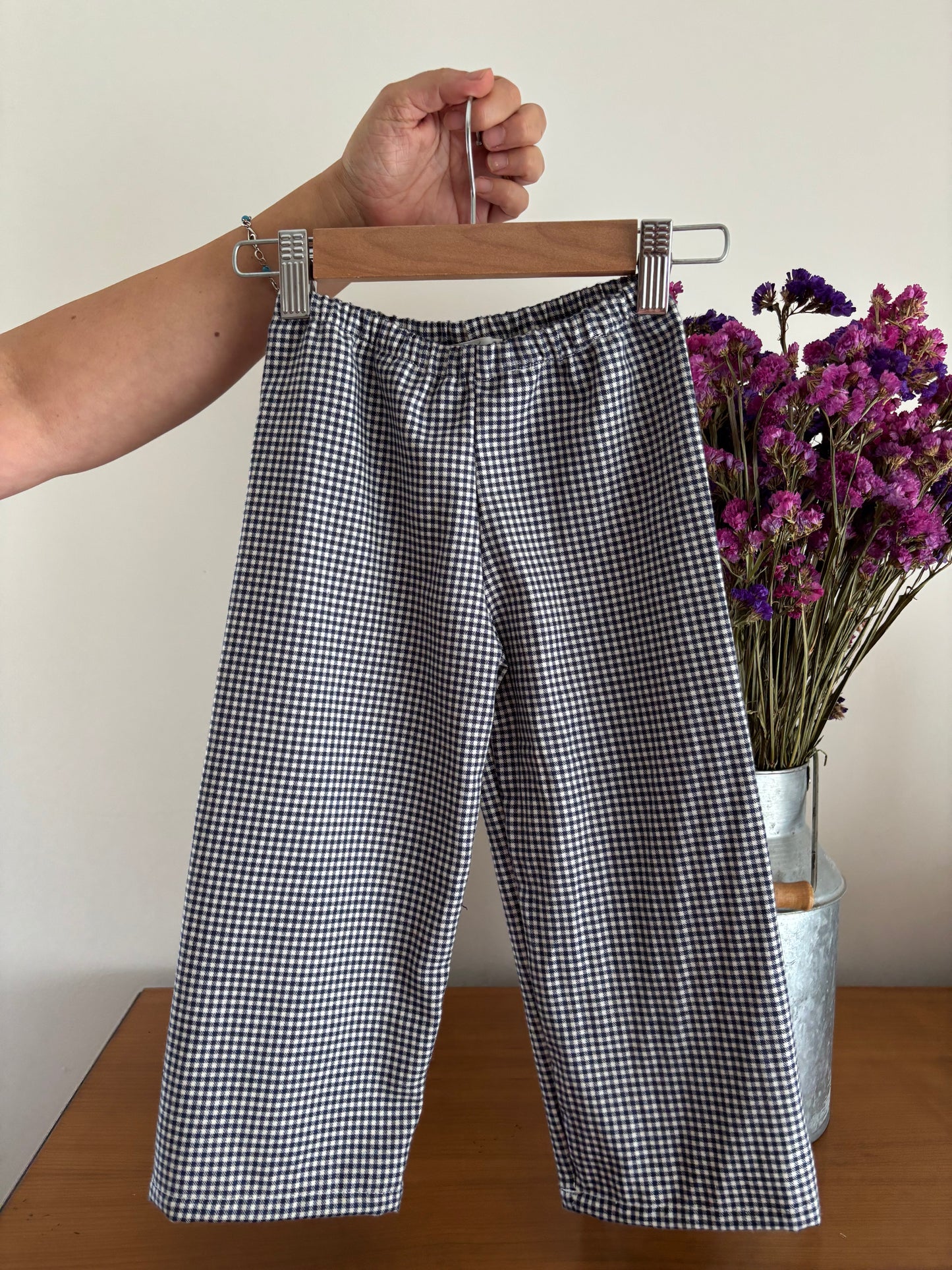 Pijama Vichy Azul Marinho Clássico