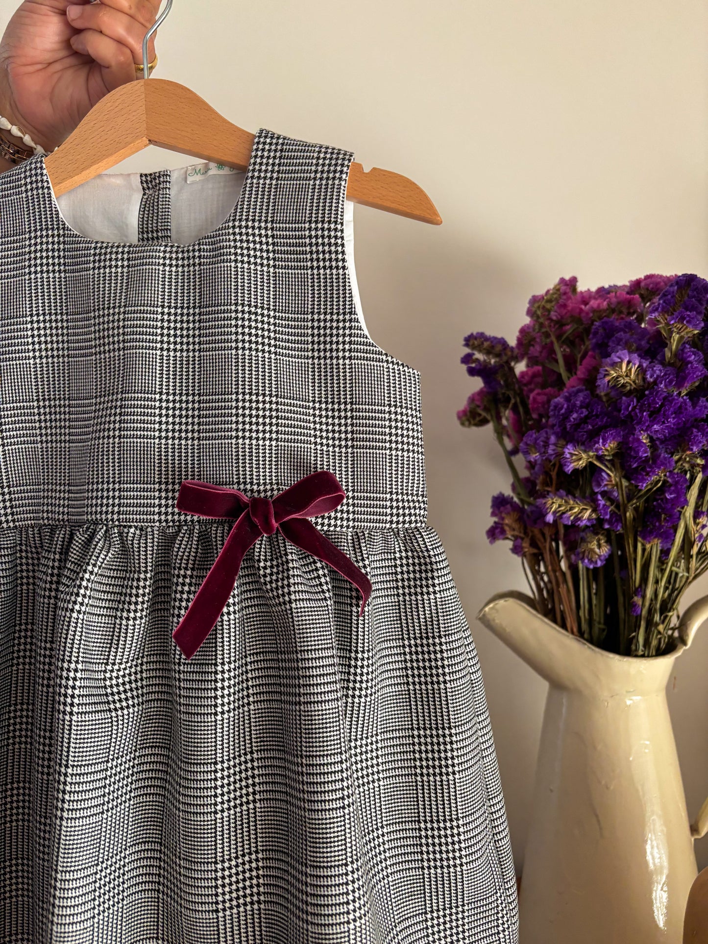 Vestido Xadrez Preto e Branco