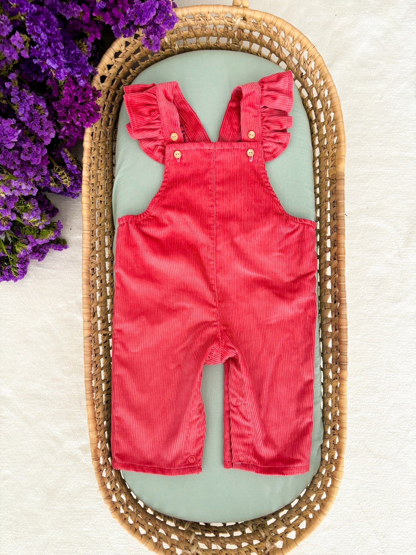 Pink Corduroy Dungarees