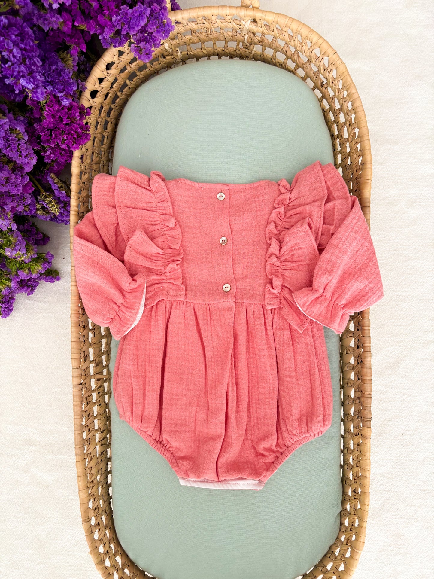 Pink Ruffles Romper