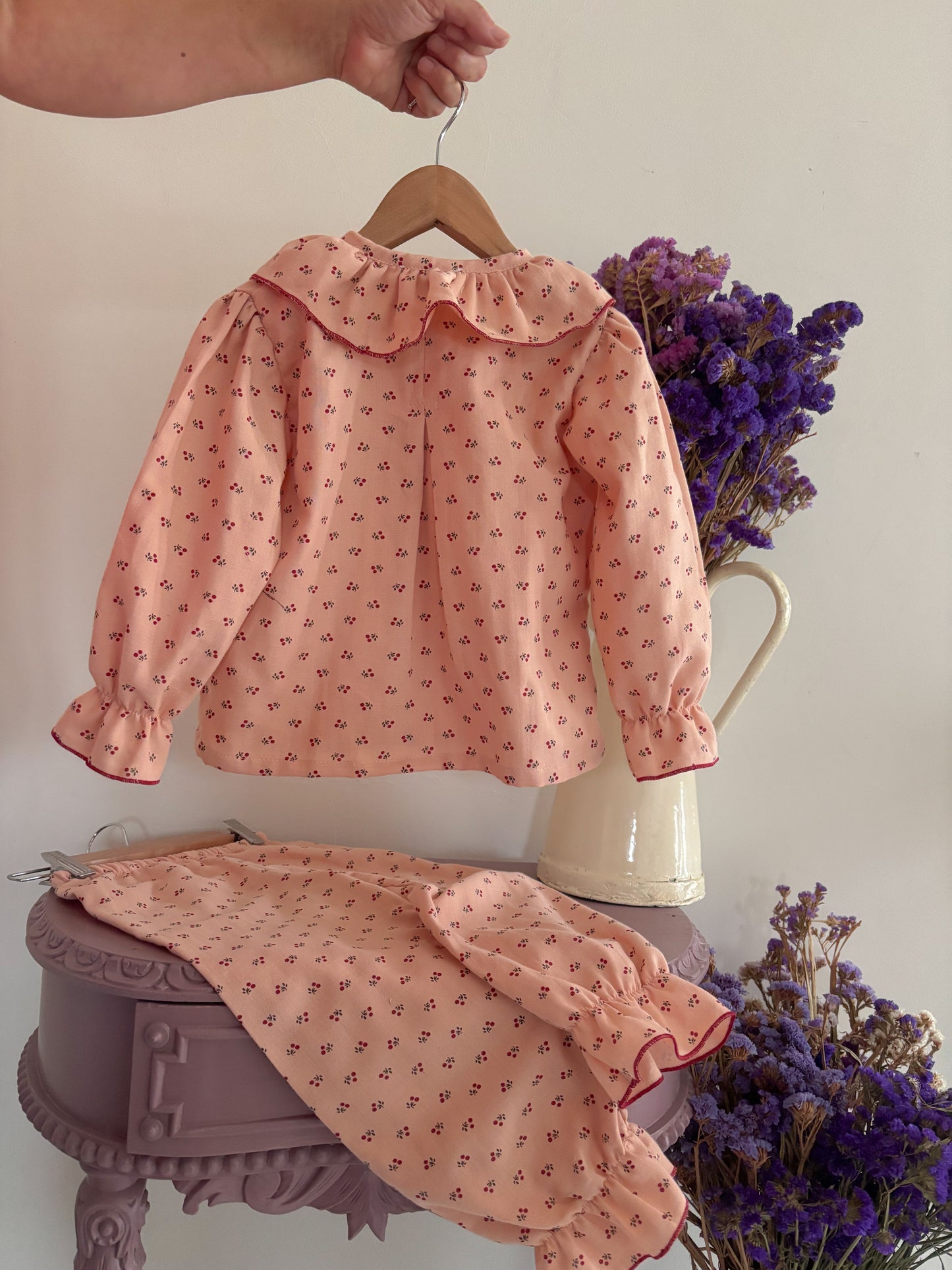 Pijama Musselina Cerejas