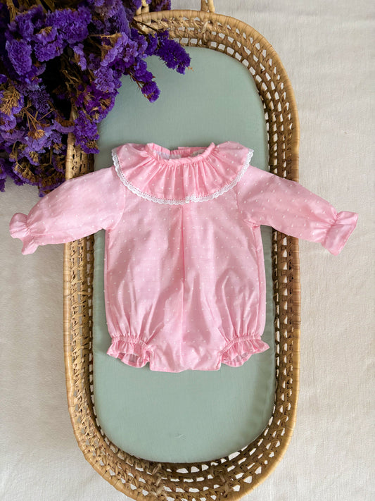 Pink Plumeti Romper