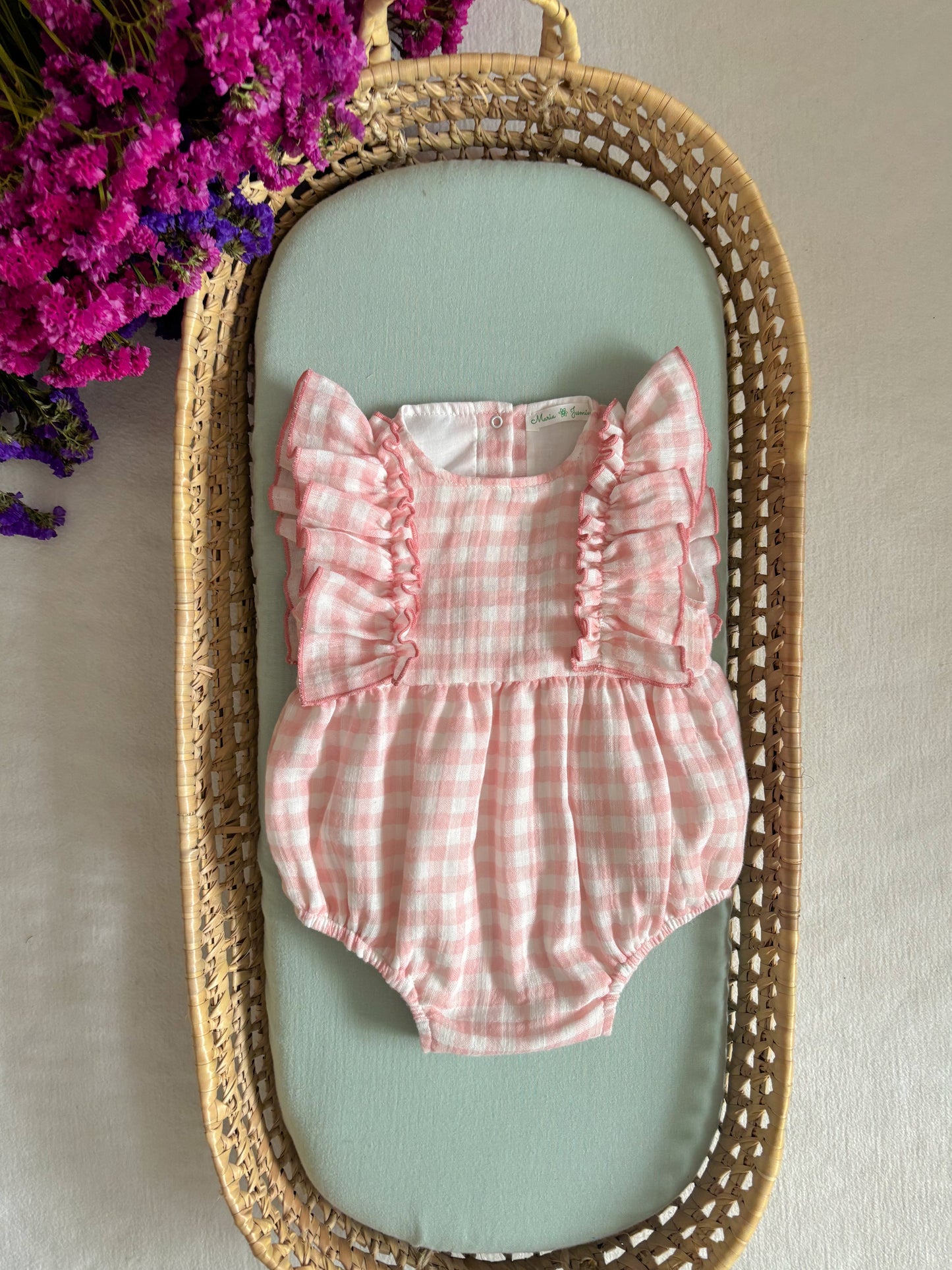 Fofo Musselina Vichy Rosa