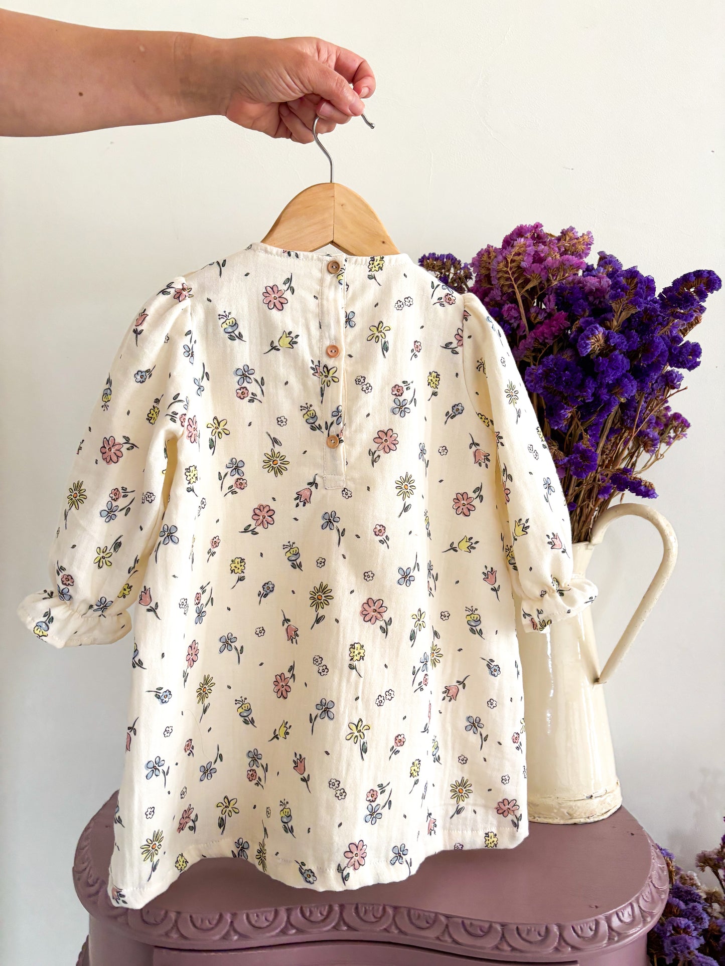 Vestido Muselina Floral