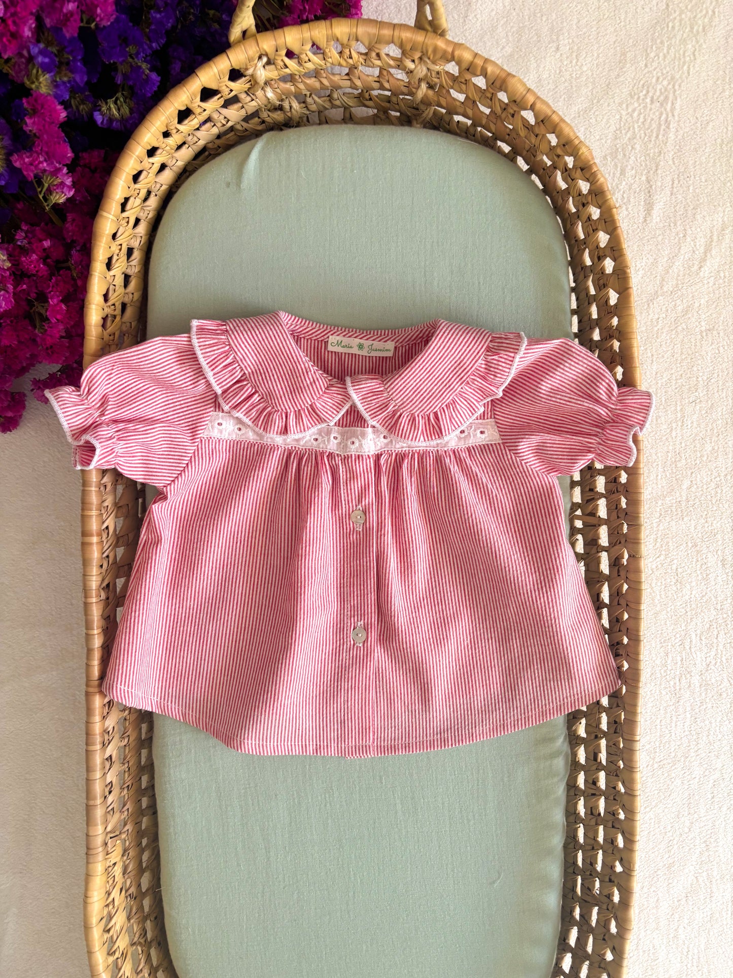 Blusa Rayas Rojas