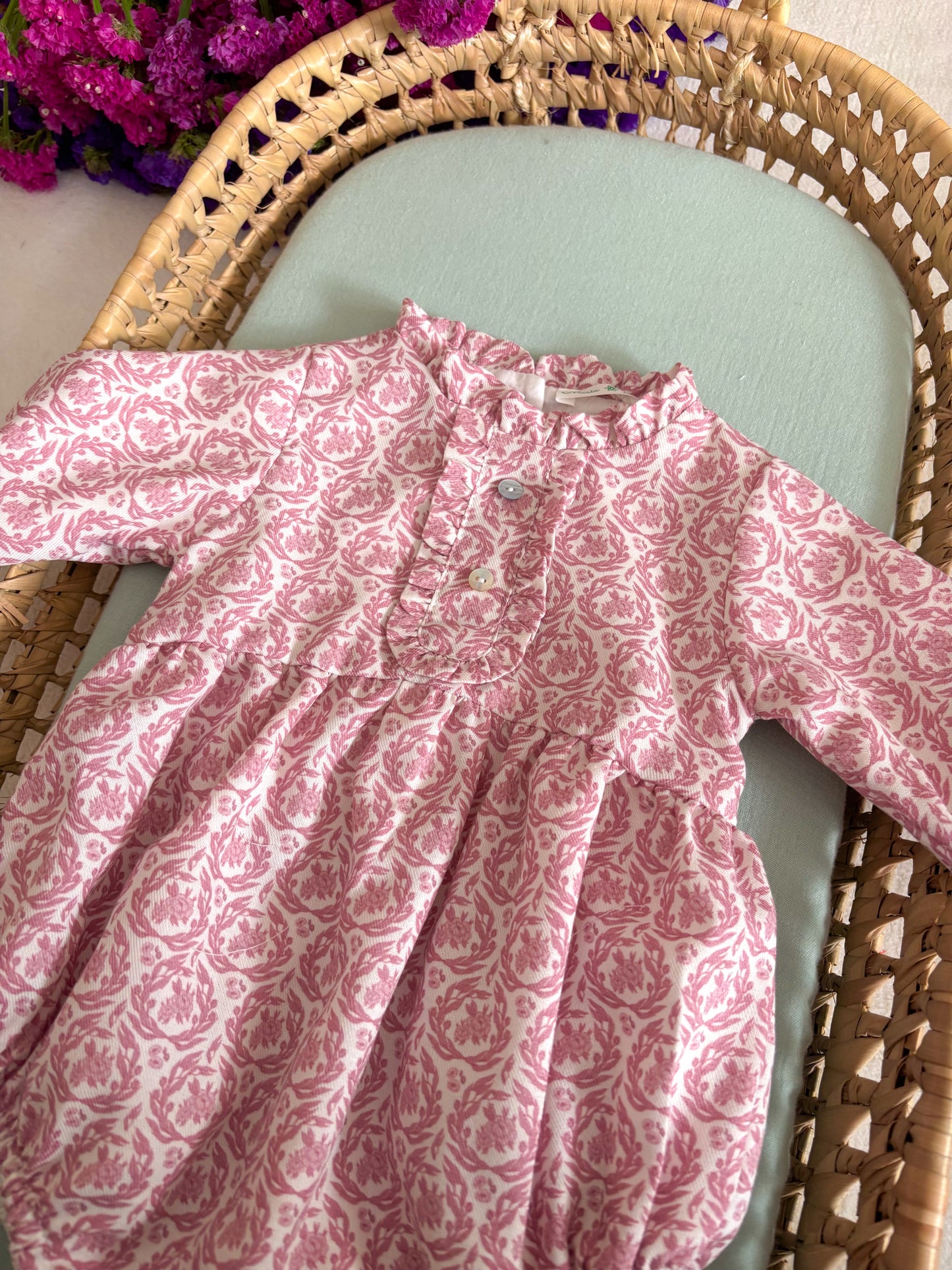 Fofo Motivos Floridos Manga Comprida