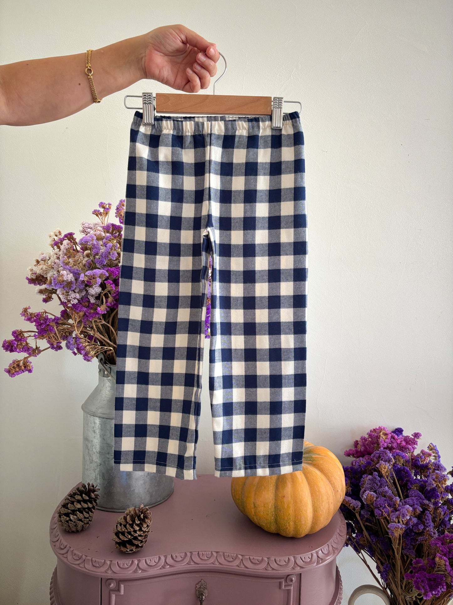 Classic Blue Plaid Pajamas