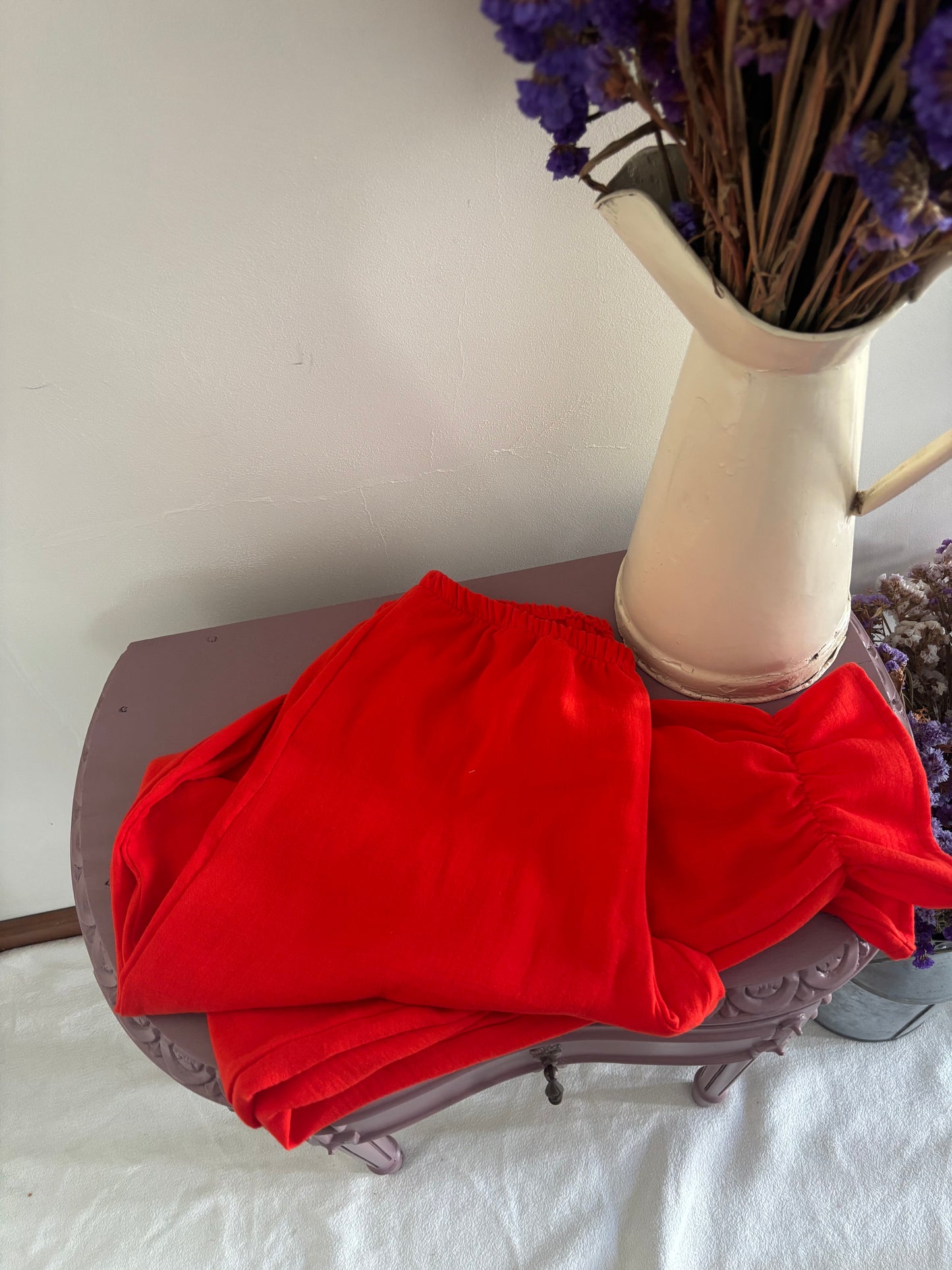 Pijama Musselina Vermelho - Mulher