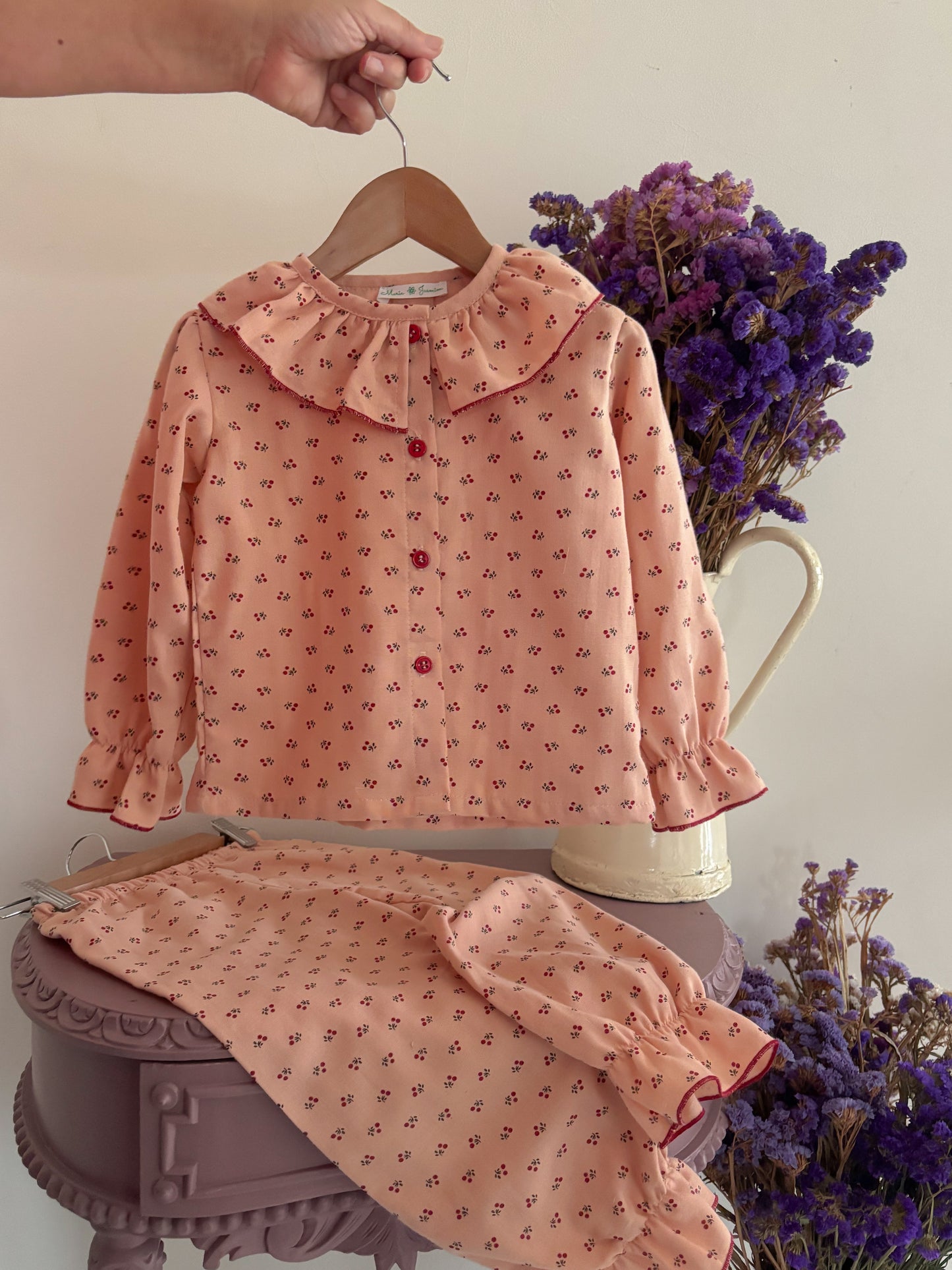 Pijama Musselina Cerejas