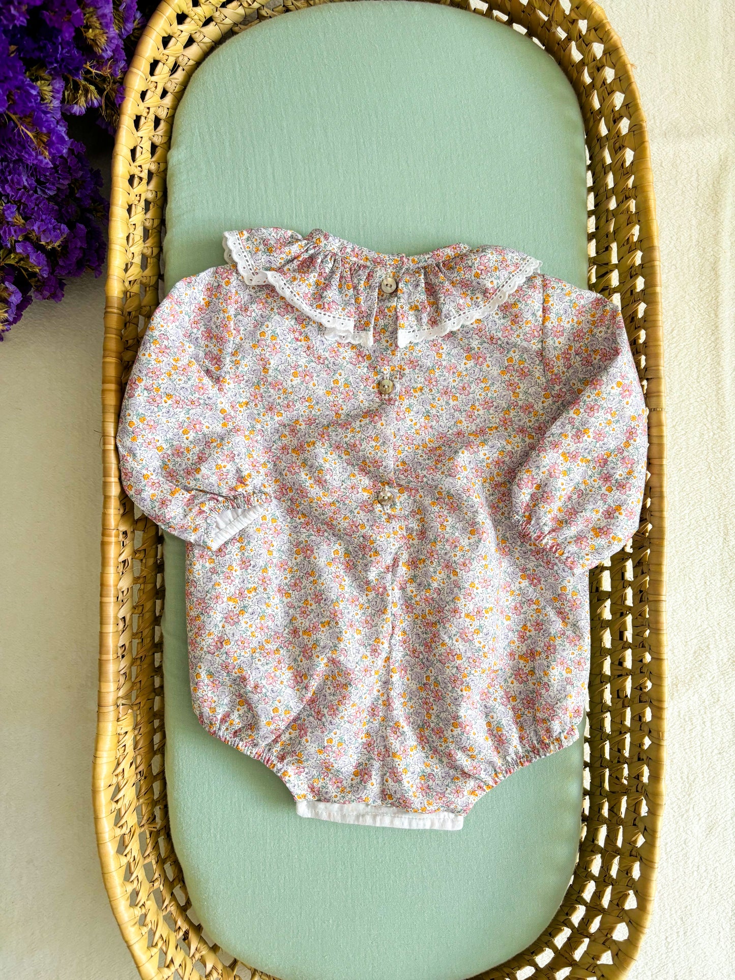 Lavender Flower Romper