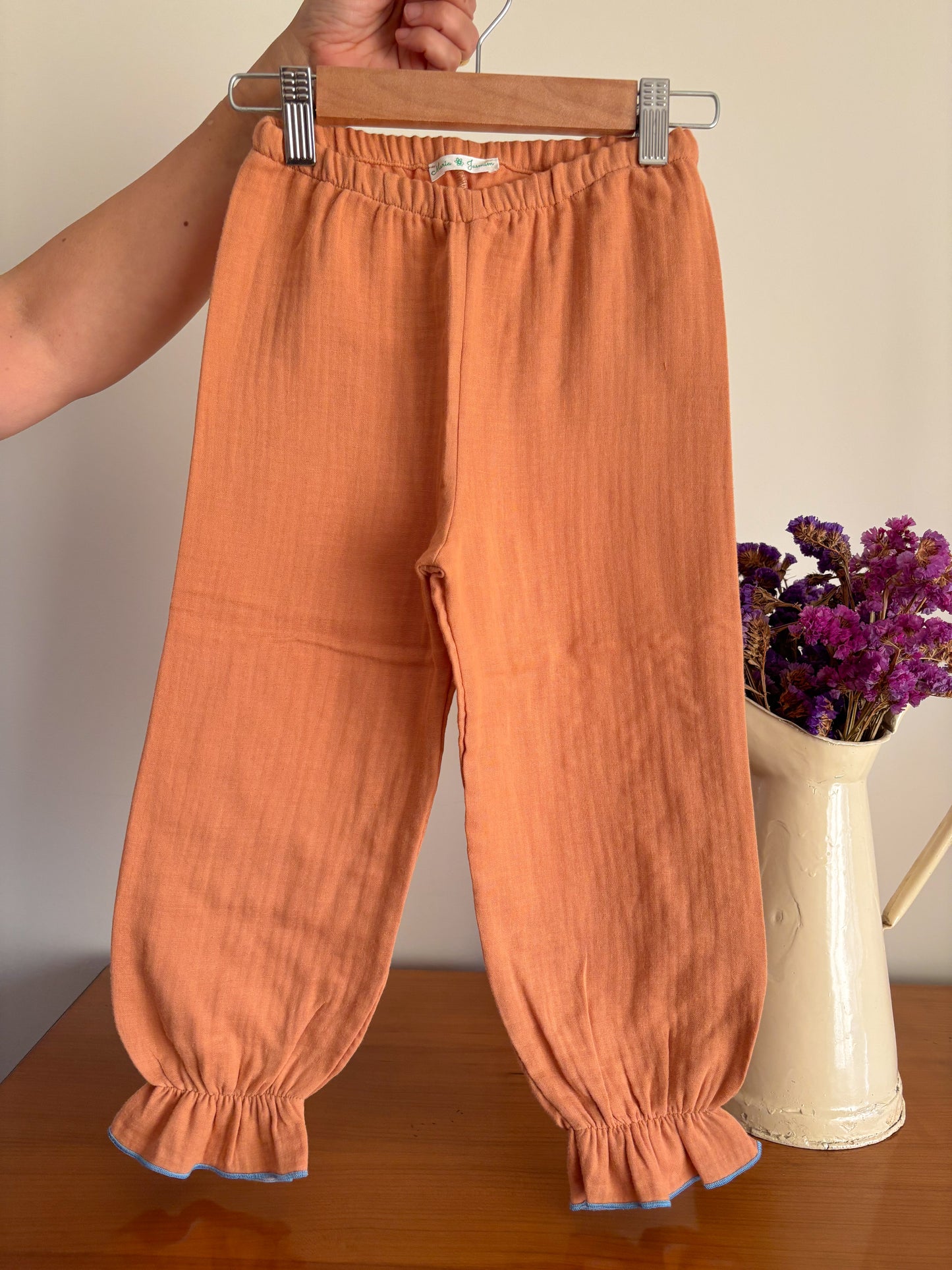Pijama Musselina Terracota Florido