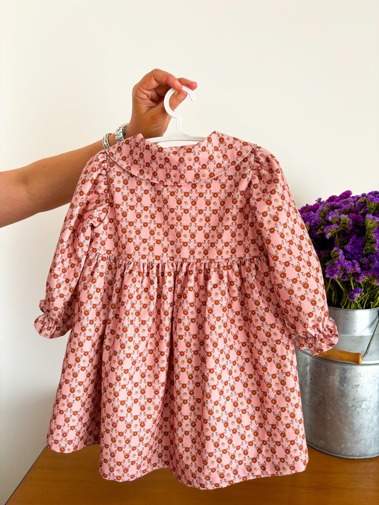 Floral Corduroy Dress