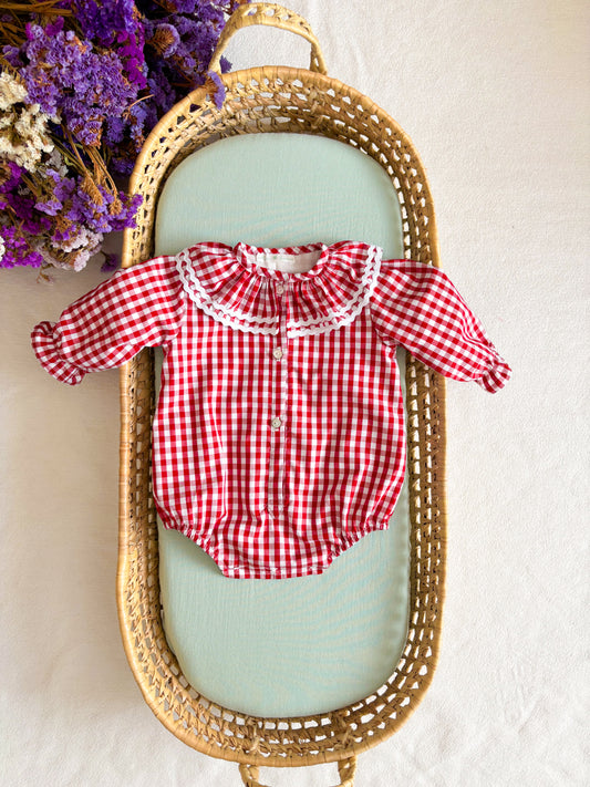 Fofo Vichy Vermelho Espiguilha