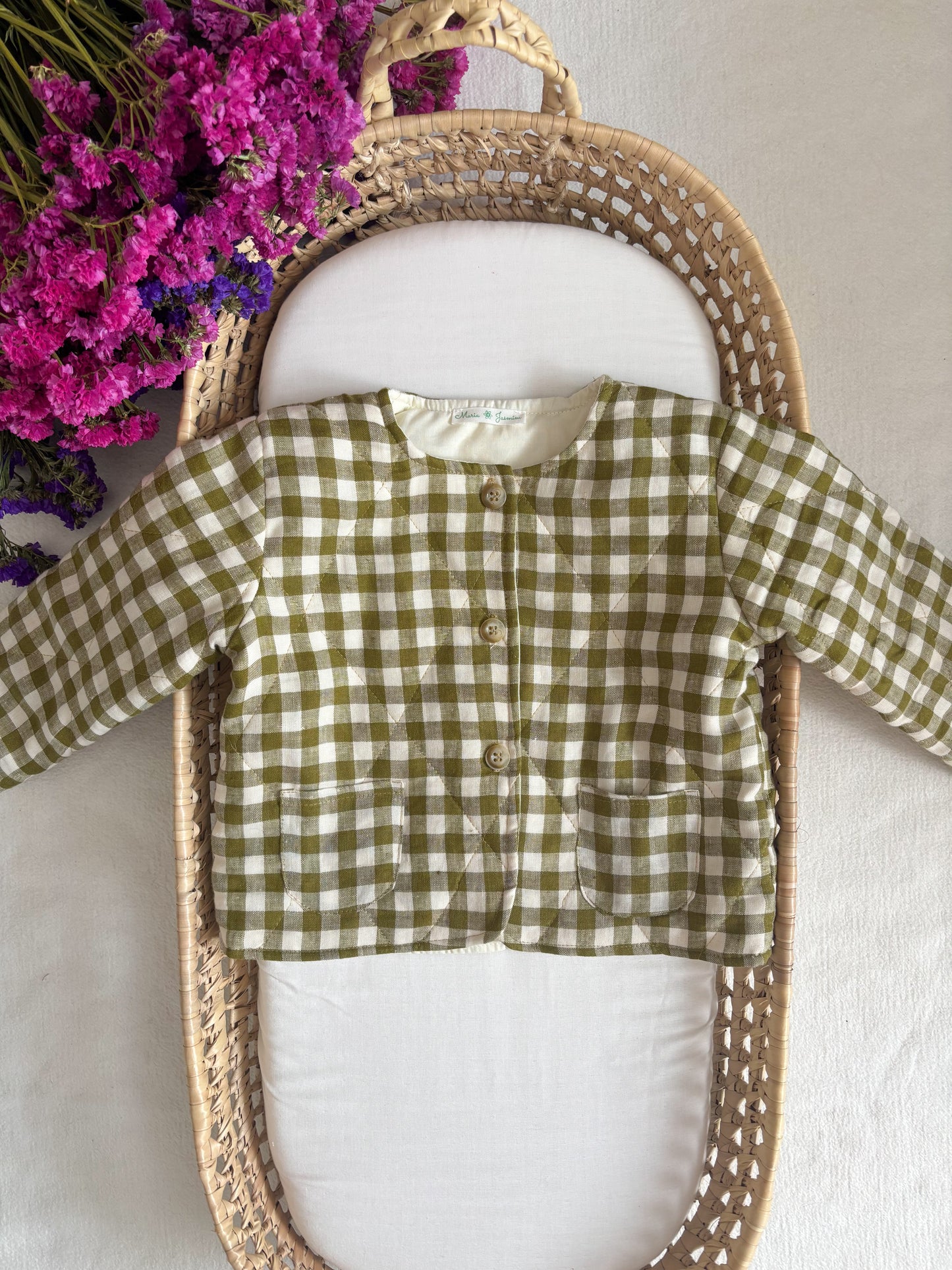 Casaco Matelassê Vichy Verde