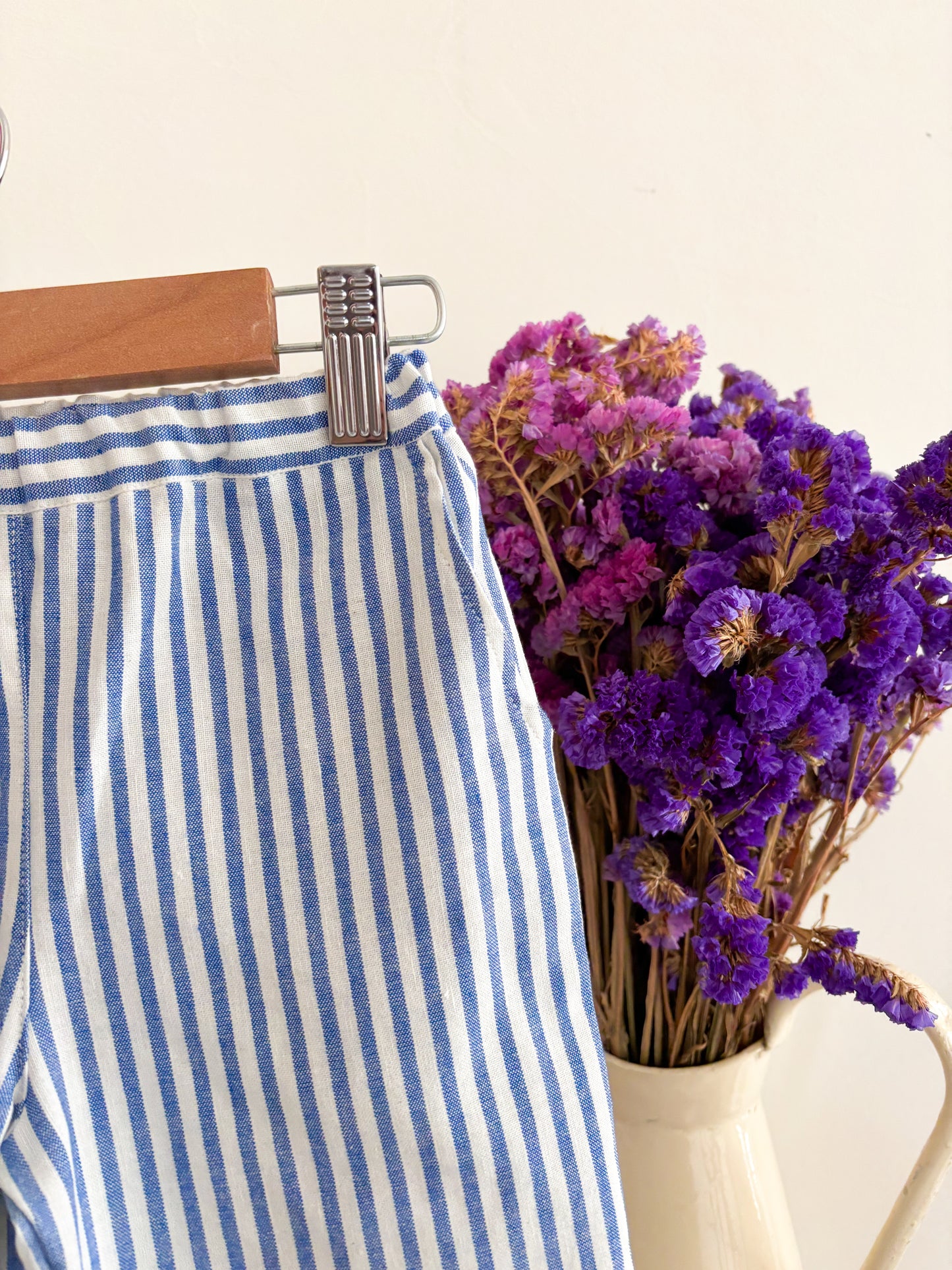 Pantalón Rayas Azul y Blanco