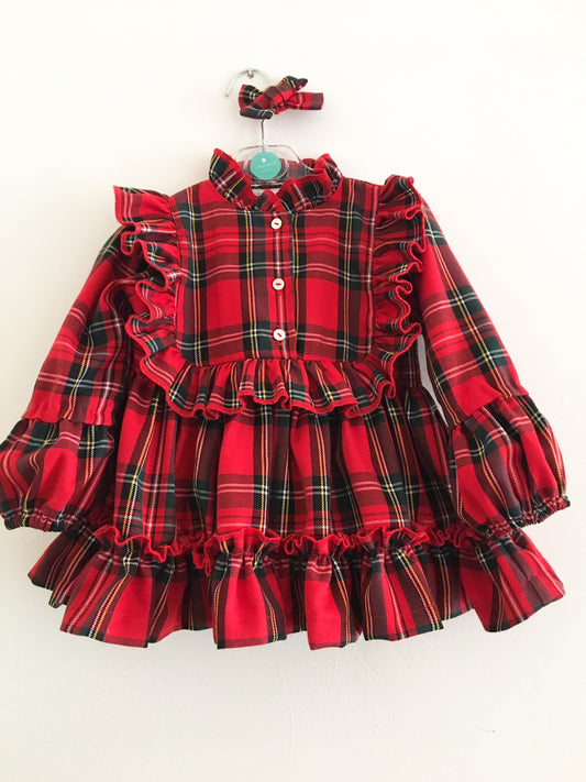 Vestido Tartan Vermelho